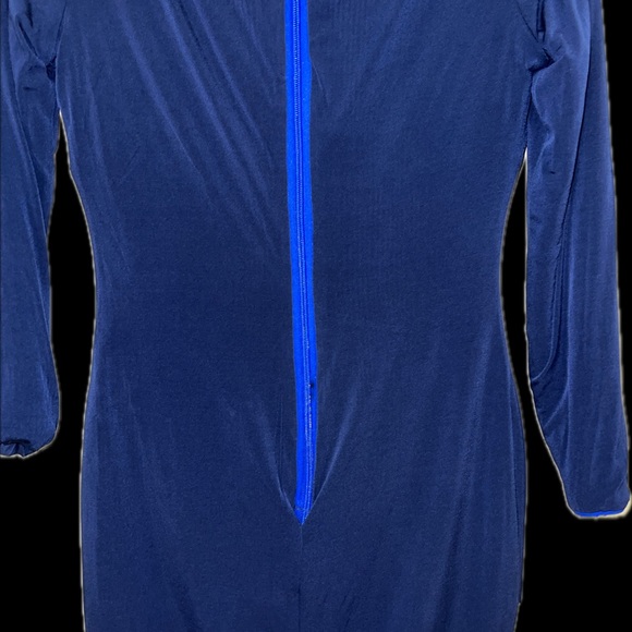 Dress the Population Sparkling rainbow Blue Long Sleeve Dress - Picture 7 of 10